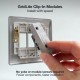 BG Grid Lite Polished Chrome 20A 2Way Module